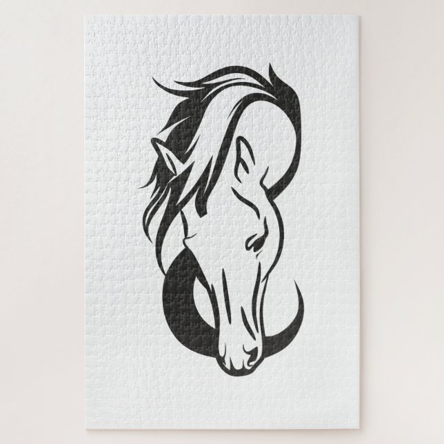 Puzzle portrait de Horse, (Vertical)