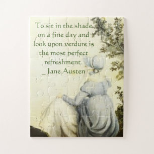 Puzzle Portrait de Jane Austen +citation