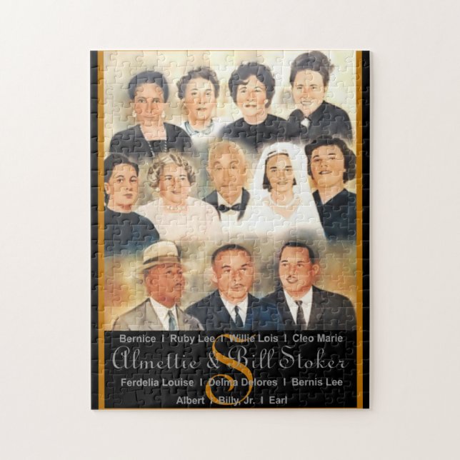 Puzzle Portrait de la famille Stoker (Vertical)