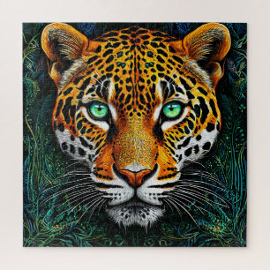 Puzzle Portrait de léopard, un cadeau pour les amoureux d
