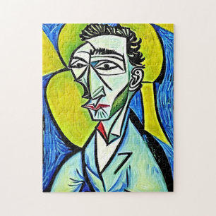 Puzzle Portrait de l'homme d'art coloré Abstrait