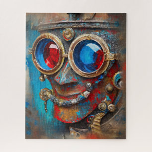 Puzzle Portrait de l'homme en étain Steampunk