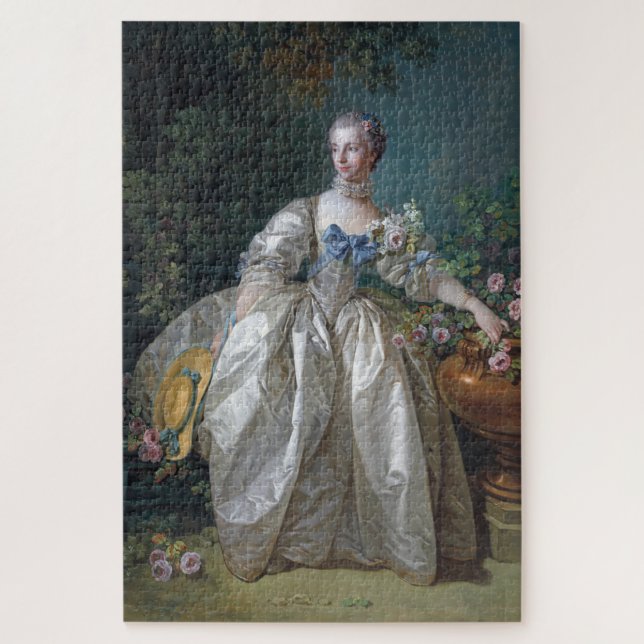 Puzzle Portrait de Madame Bergeret, Boucher (Vertical)