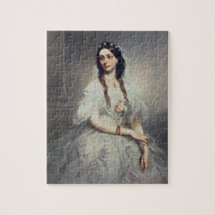 Puzzle Portrait de Mme C.W.Stoughton (d.1907), Trois-quar