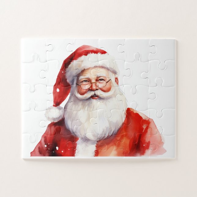 PUZZLE PORTRAIT DE PÈRE NOËL (Horizontal)