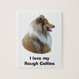 Puzzle Portrait de Rough Collie