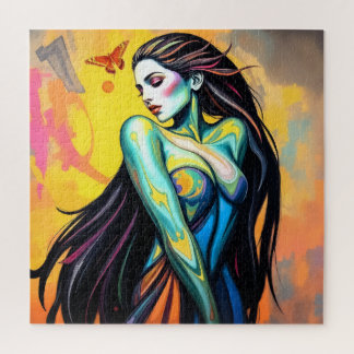 Puzzle Portrait de souris papillon vibrant