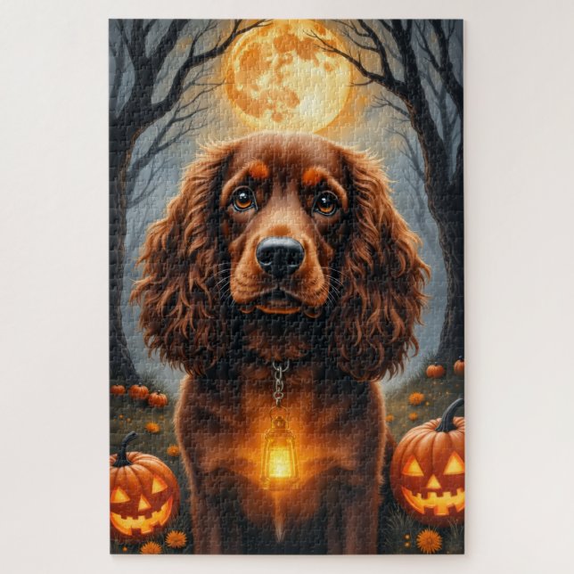 Puzzle Portrait de Springer Spaniel pour la récolte de la (Vertical)