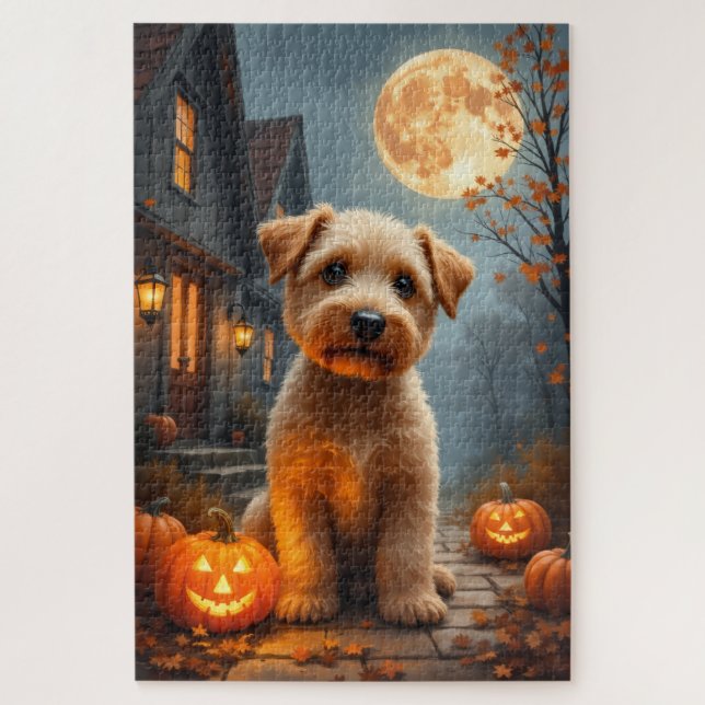Puzzle Portrait de Terrier Wheaten à la Moisson de Lune d (Vertical)