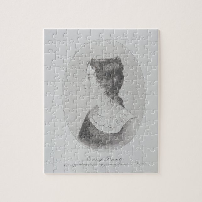 Puzzle Portrait d'Emily Bronte (1818-48) gravé par Wal (Vertical)