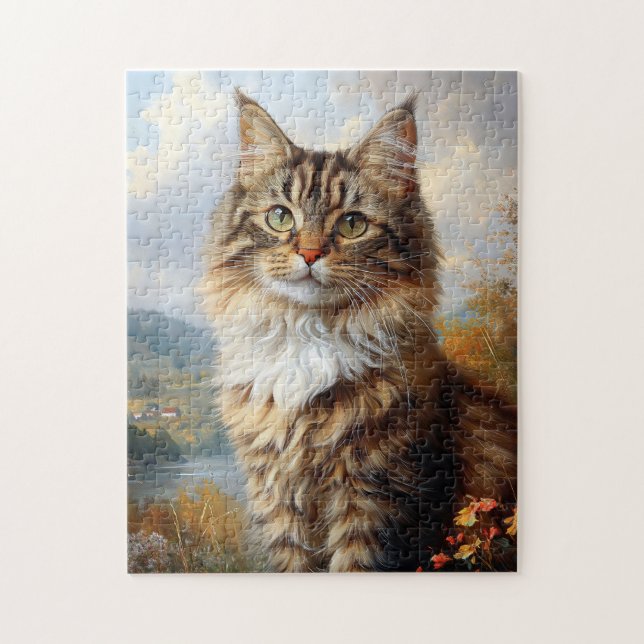 Puzzle Portrait du Maine Coon Kitten (Vertical)