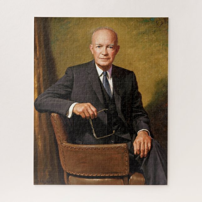 Puzzle Portrait du président américain Dwight Eisenhower (Vertical)