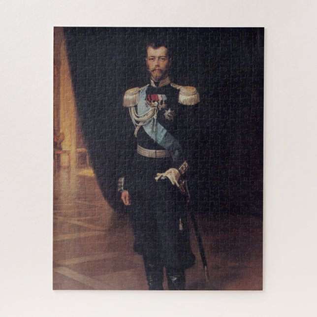 Puzzle Portrait du tsar Nicholas II (par Albert Edelfeel) (Vertical)
