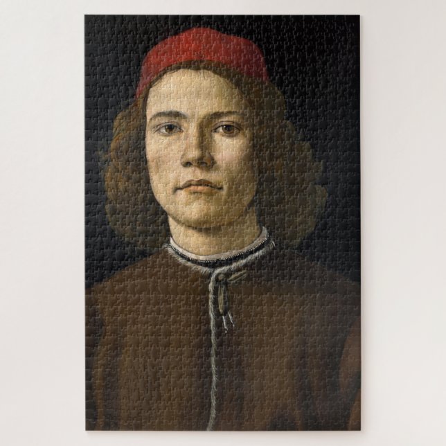 Puzzle Portrait d'un jeune homme (par Sandro Botticelli) (Vertical)
