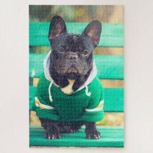 Puzzle Portrait d'un mignon chien français