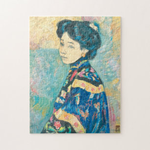 Puzzle Portrait d'une femme japonaise (par Fujishima Take
