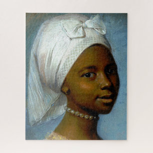 Puzzle Portrait d'une jeune femme noire art classique