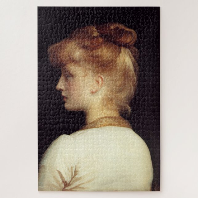 Puzzle Portrait féminin de Behind (par Frederic Leighton) (Vertical)