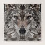 Puzzle Portrait géométrique Wolf Lone<br><div class="desc">Rappelez-vous ou à quelqu'un que vous aimez que "vous êtes assez" avec cette image de Loup solitaire. Vous n'avez pas besoin de l'approbation de la foule et vous pouvez prendre vos propres décisions. Soyez farouchement indépendants ! Ce loup géométrique regarde son défi. Un vrai alpha fidèle à son pack. Elle...</div>