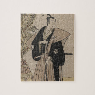 Puzzle Portrait intégral d'un guerrier samouraï C. 1780