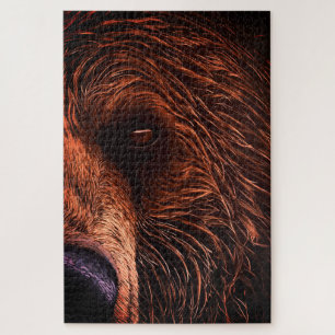 Puzzle Portrait majestueux d'ours – Art d'animal sauvage 
