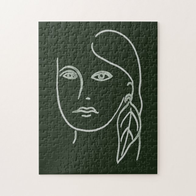 Puzzle Portrait malachite (Vertical)