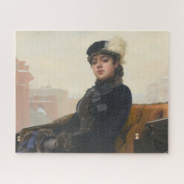 Puzzle Portrait of an Unknown Woman, Ivan Kramskoi (Horizontal)