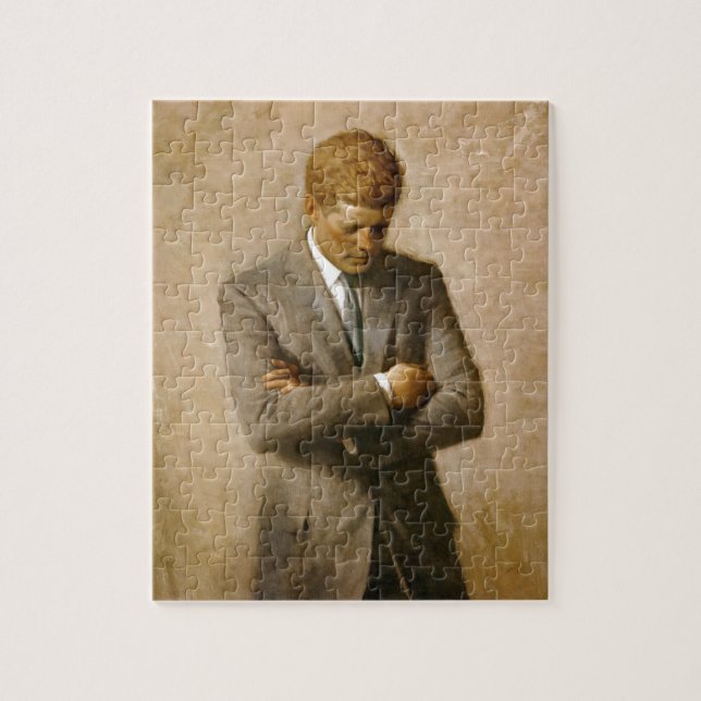 Puzzle Portrait officiel de John F. Kennedy par Aaron (Vertical)