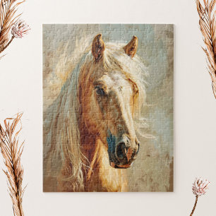 Puzzle Portrait Palomino Horse