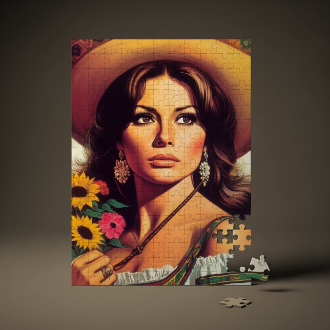 Puzzle Portrait Rétro Pin Up (Créateur téléchargé)