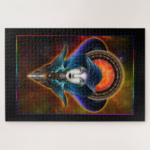 Puzzle Portrait Trilia Red Nebula