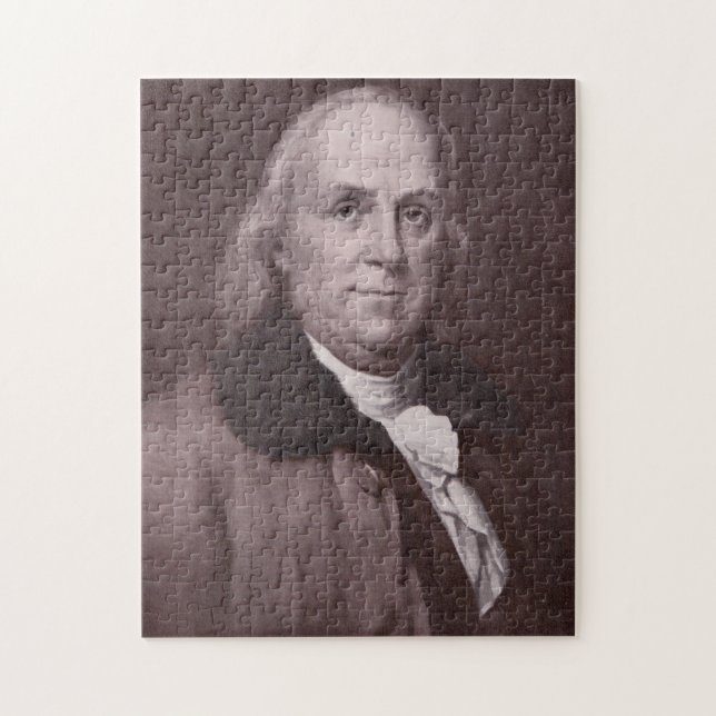 Puzzle Portrait vintage de Benjamin Franklin (Vertical)