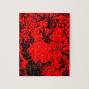 Puzzle Portraits de musiciens de pop dans Vibrant rouge c