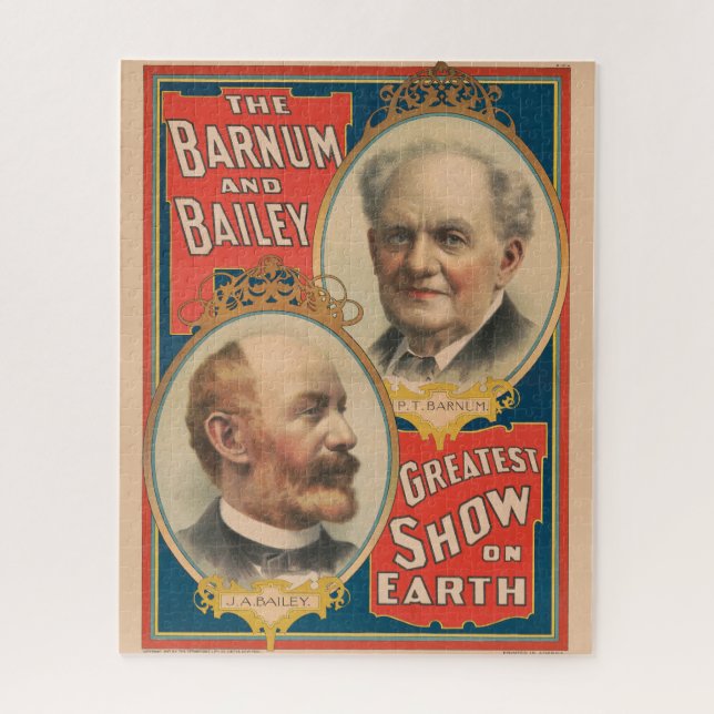 Puzzle Portraits De P.T. Barnum Et J.A. Bailey (Vertical)