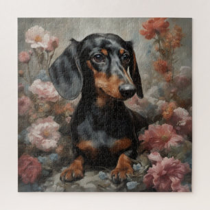 Puzzle Portraits de race de chien fleur 10