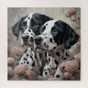 Puzzle Portraits de race de chien fleur 4