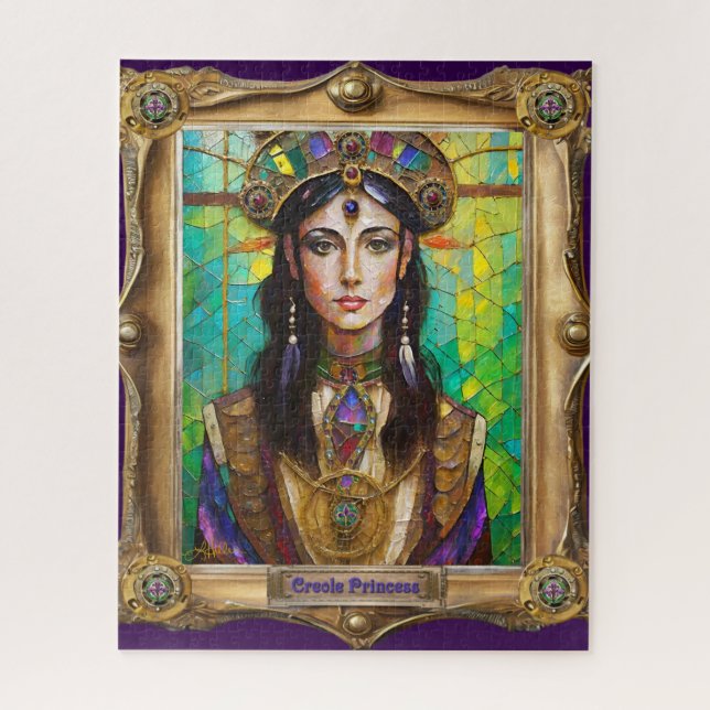Puzzle Portraits du Royaume de Mardi Gras - La Princesse  (Vertical)