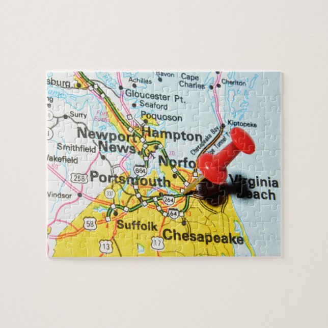 Puzzle Portsmouth, la Virginie (Horizontal)