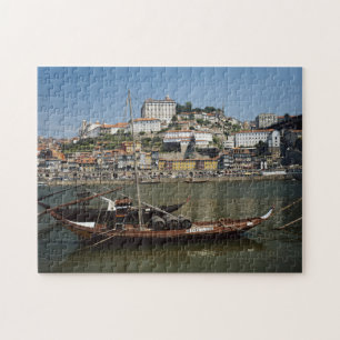 Puzzle Portugal, Porto, Bateau avec tonneaux de vin