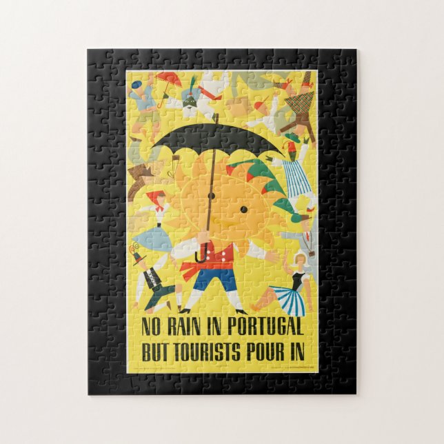 Puzzle Portugal - Poster Vintage voyage magnifique (Vertical)