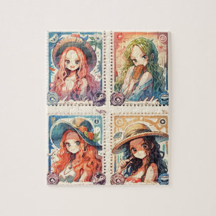 Puzzle Postage Anime