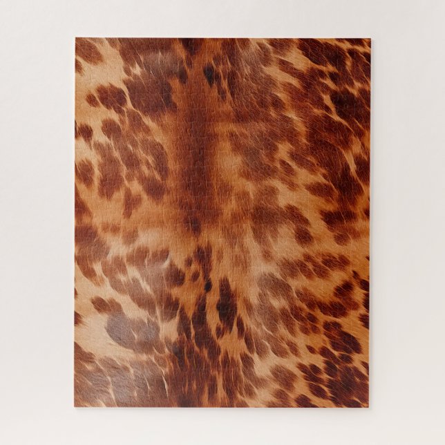 Puzzle Poster de animal Brown de vache (Vertical)