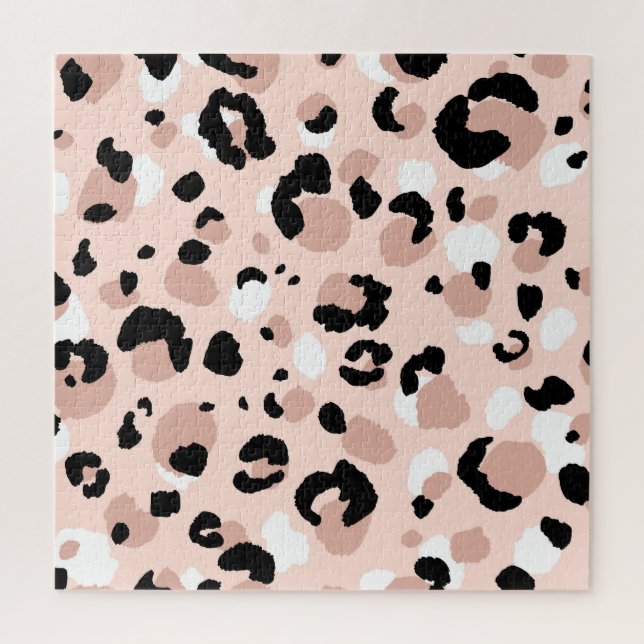 Puzzle Poster de animal Léopard Abstrait moderne (Vertical)