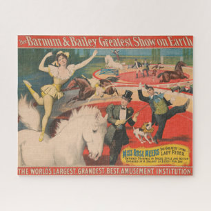 Puzzle Poster De Cirque vintage De Miss Rose Meers