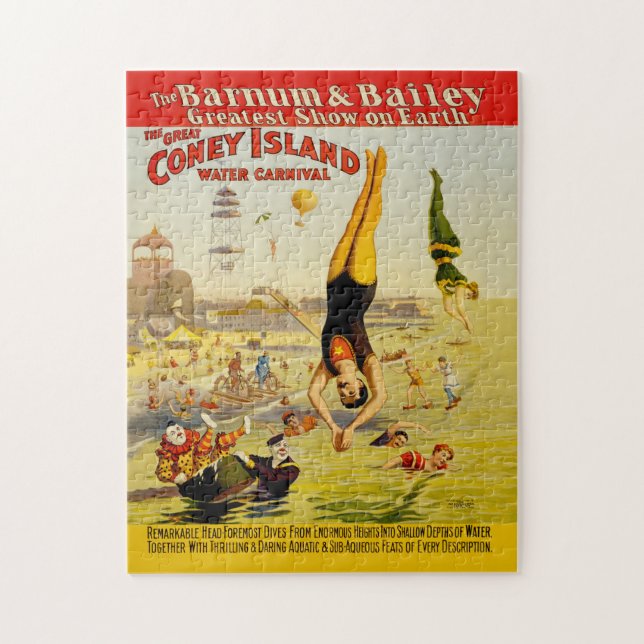Puzzle Poster de Coney Island Sideshow (Vertical)