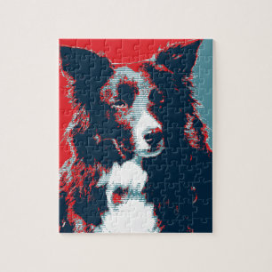 Puzzle Poster de la parodie de Border Collie Hope