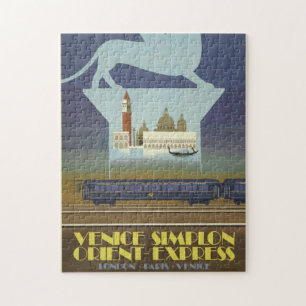 Puzzle Poster de l'Express Vintage voyage Venice Orient