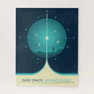 Puzzle Poster de l'horloge atomique Deep Space, version b