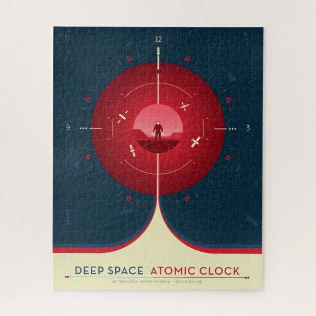 Puzzle Poster de l'horloge atomique Deep Space, version r (Vertical)