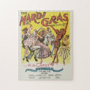 Puzzle Poster de Mardi Gras